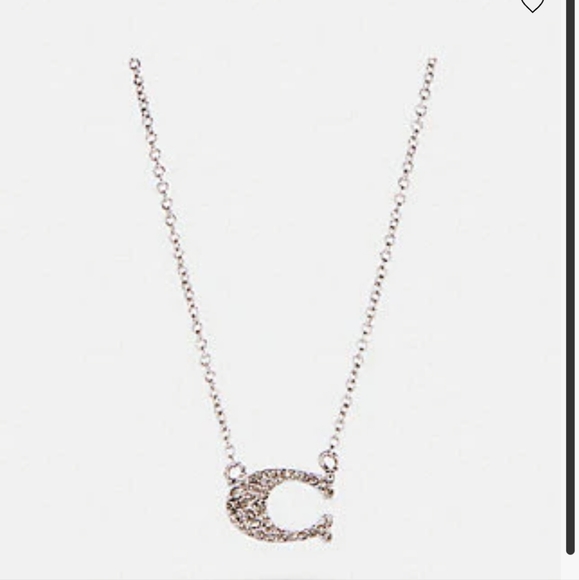 NWT Coach Pave Signature Necklace - Picture 2 of 4